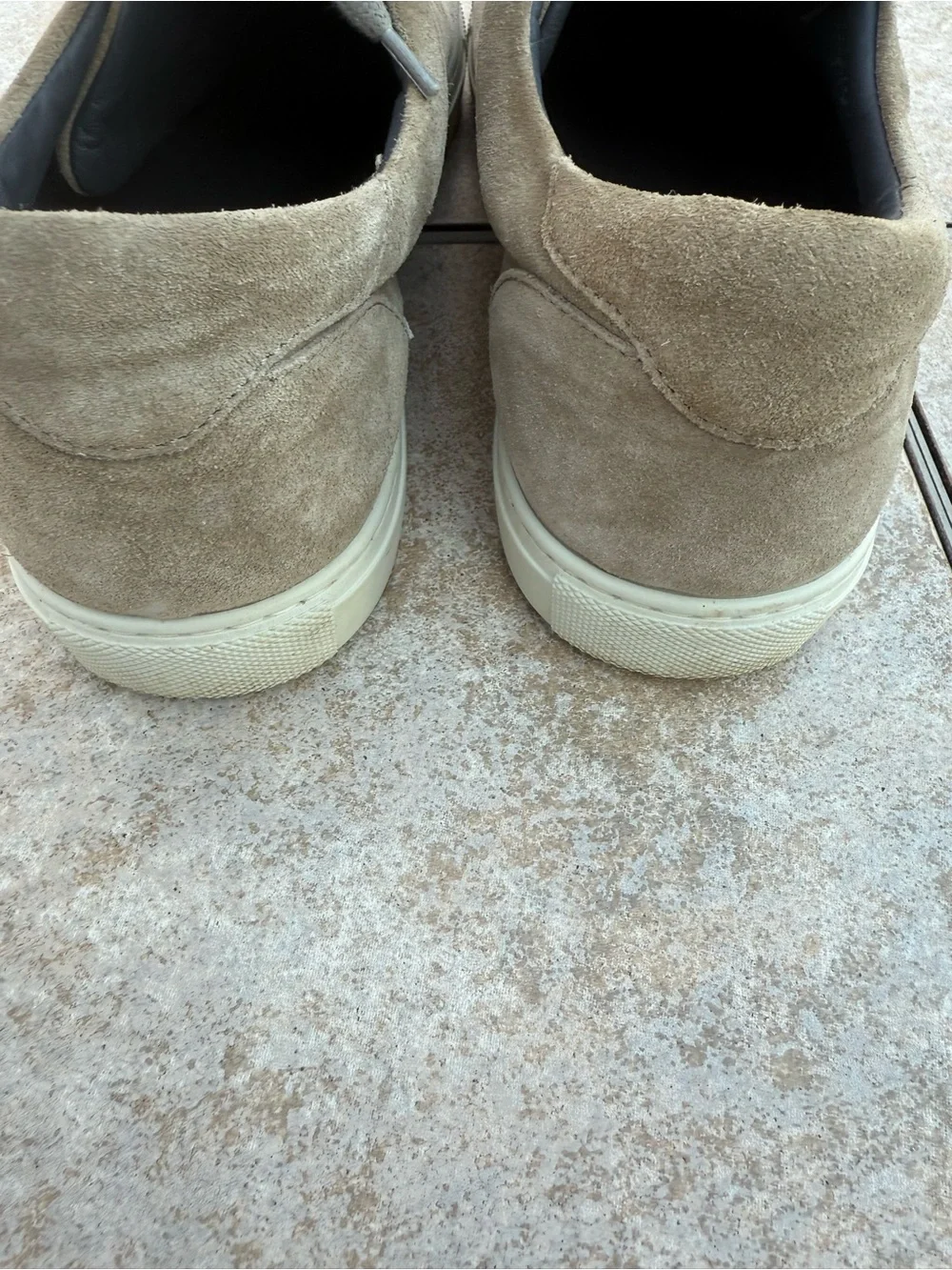 To Boot New York Matlock Lace Up Sneakers in Taupe Suede size 9.5